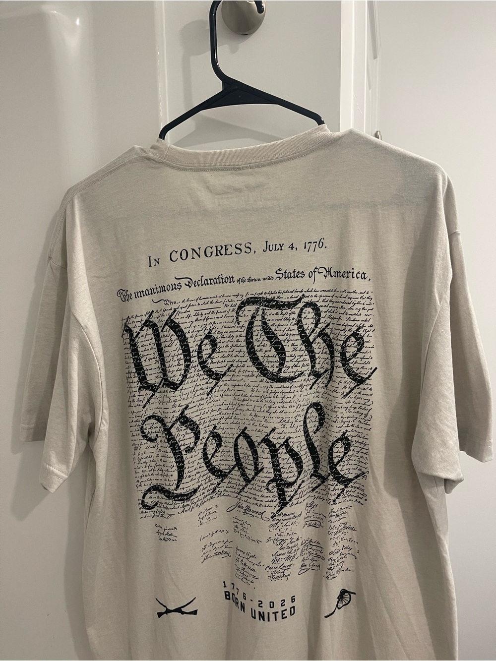Men's 'We The People' Short-Sleeve Graphic Tee - Cream